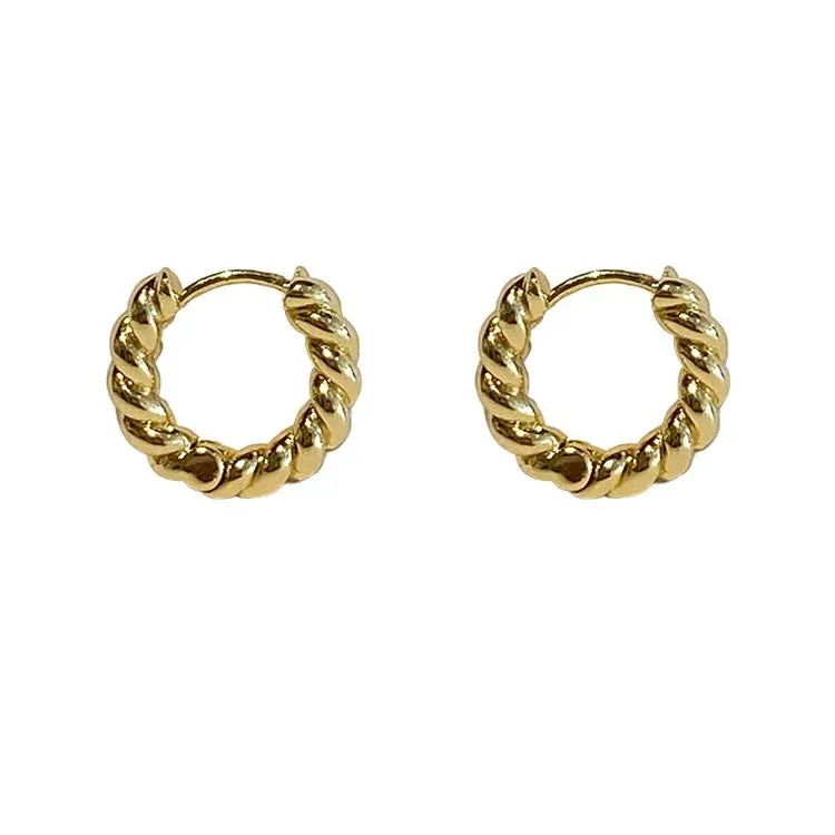 TWISTED GOLDTONE HUGGIES