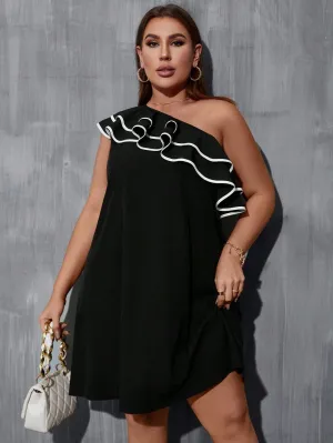 Vestido Com Babado Plissado - Amanda