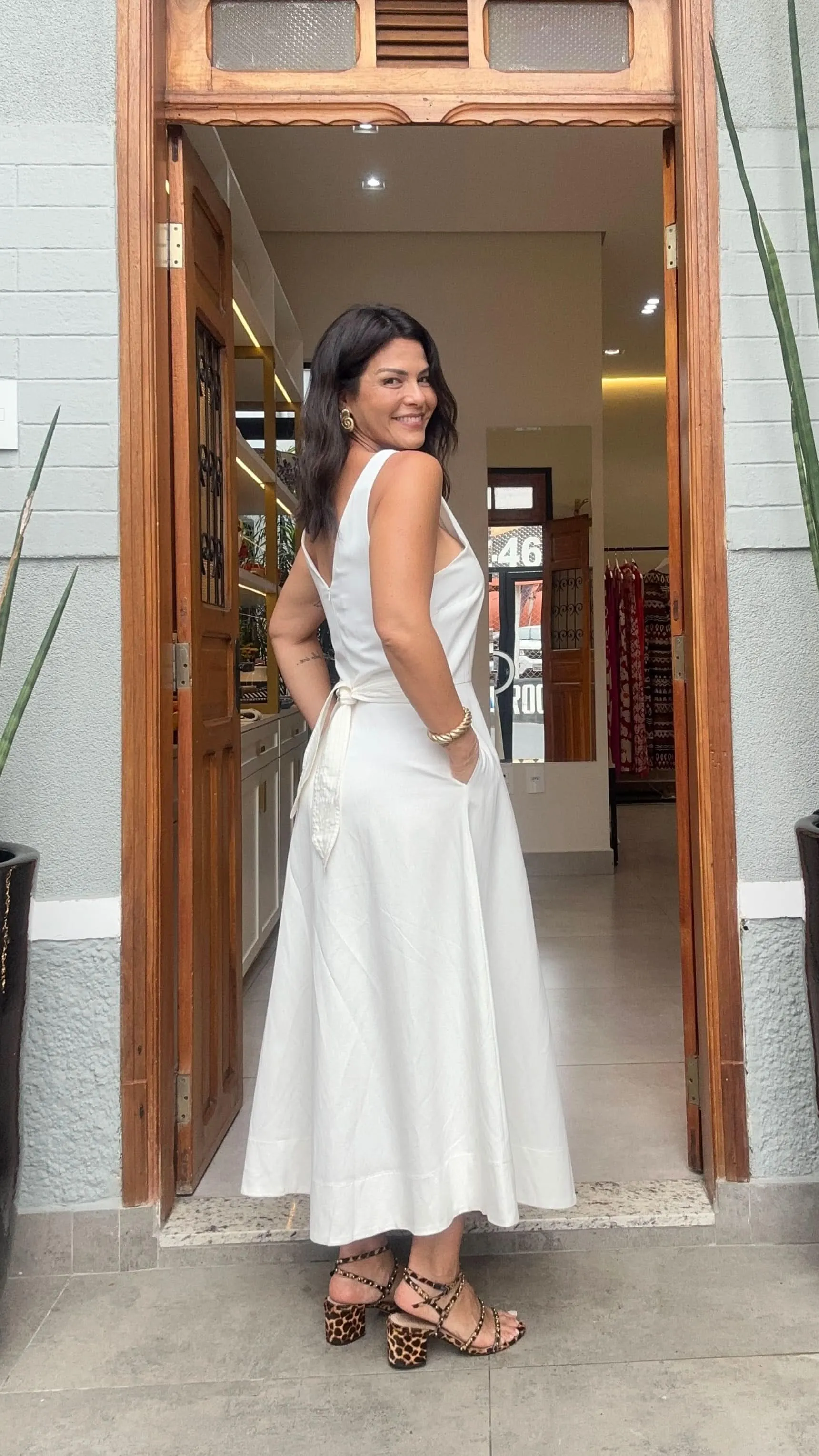 Vestido Leiria Off White Seiki