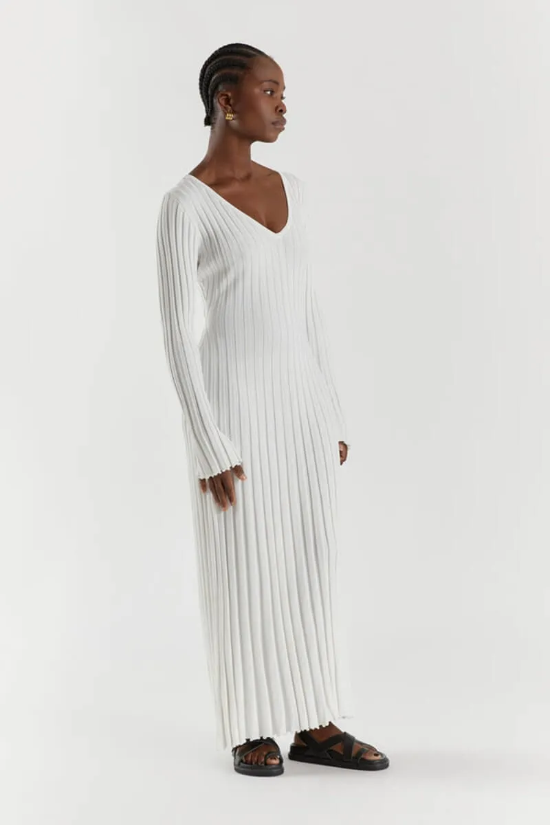 Vestido Serena em Malha Decote V
