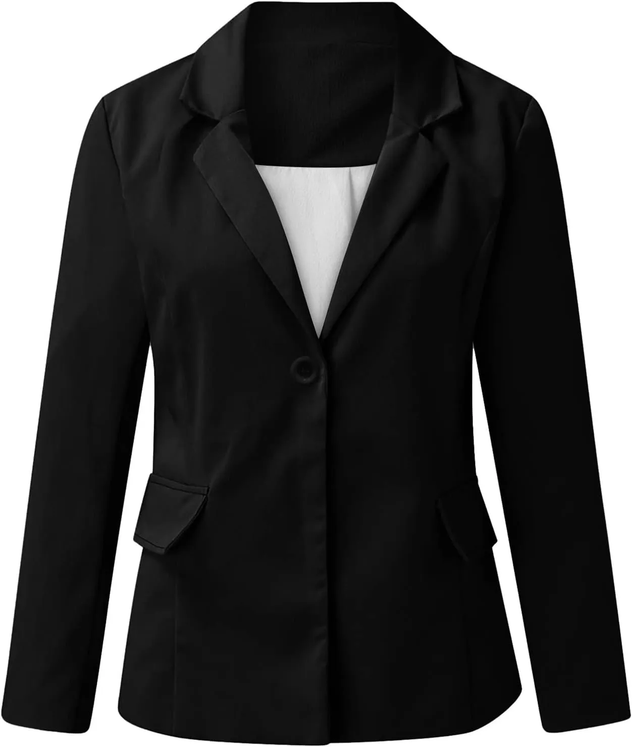 Women's Blazers Casual Lapel Open Front Long Sleeve Work Office Suit Jacket Coat Casual Blazer
