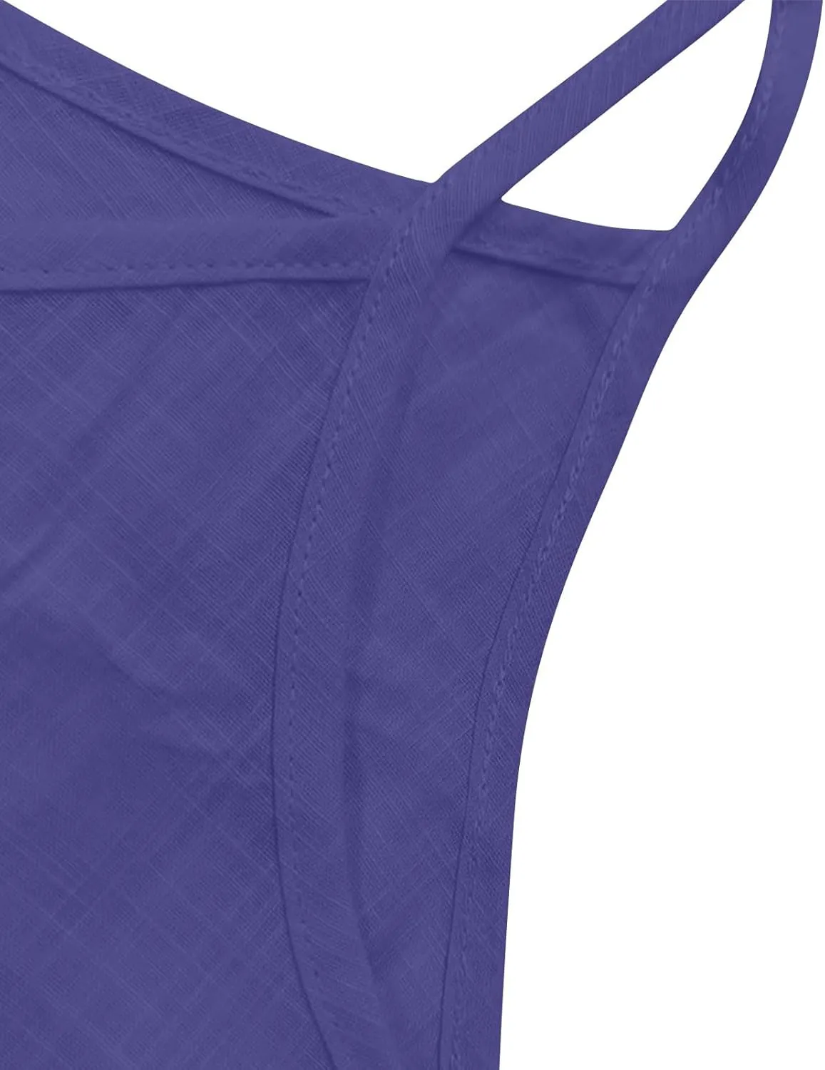Womens Linen Tank Top Sleeveless Spaghetti Strap Top Casual Solid Color Tops Dressy Fashion Tops Summer Flowy Tank Top