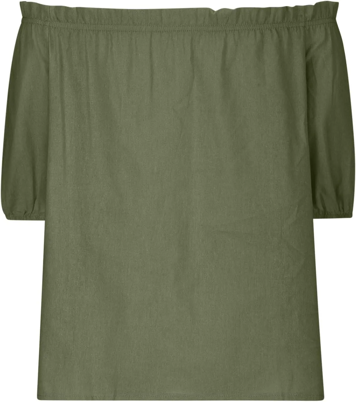 Womens Off Shoulder Tops Linen Cotton Tunic Tops Long Sleeves Ruffle Balloon Sleeve Shirts Summer Casual Blouses