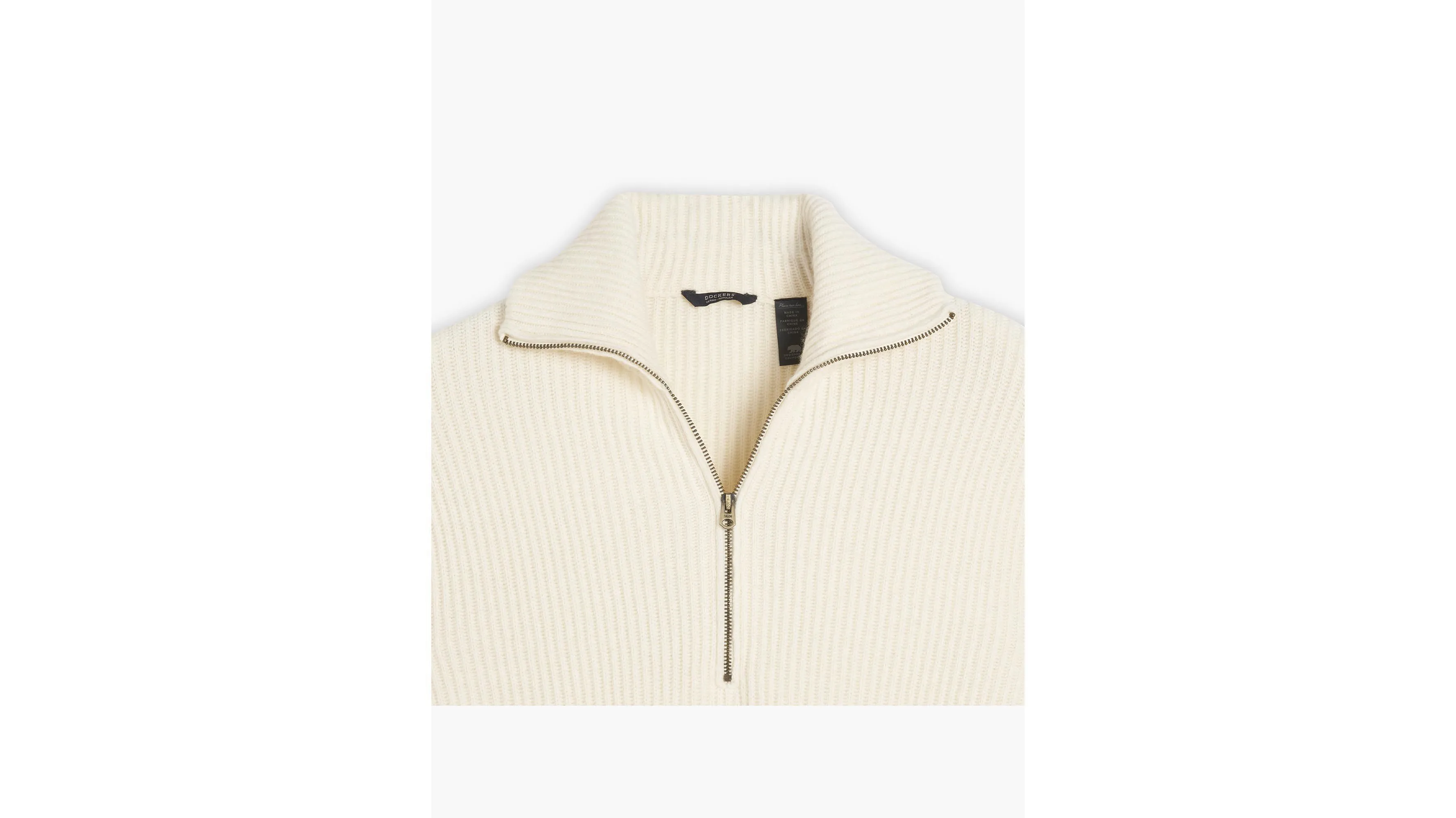 Women's Regular Fit Quarter Zip Sweater